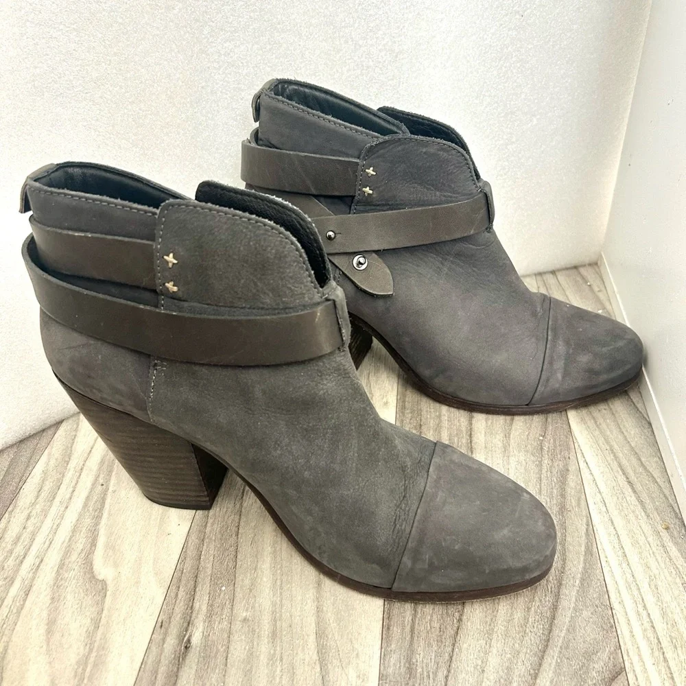 Rag and Bone Harrow suede ankle boots size 39 Dark Gray - Picture 4 of 11